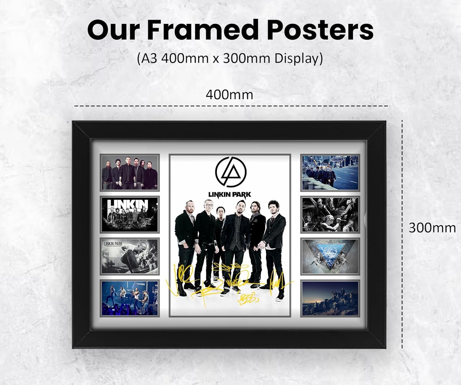 [直筆サイン]Linkin Parkポスター AllStarMedia Linkin Park Signed Poster Print- Limited Edition
